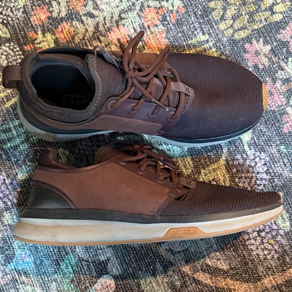 Kuru atom running shoe wine and storm color Athletic Shoes women’s size 11 wide